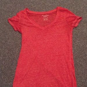 American Eagle Coral V-Neck